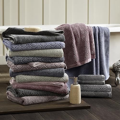 Miniatura 7 de Superior Denim Wash - Juego de 6 toallas de baño de 100 % algodón de 550 GSM, 2 caras, 2 manos, 2 toallas de baño, ideal para baño, cocina o playa,