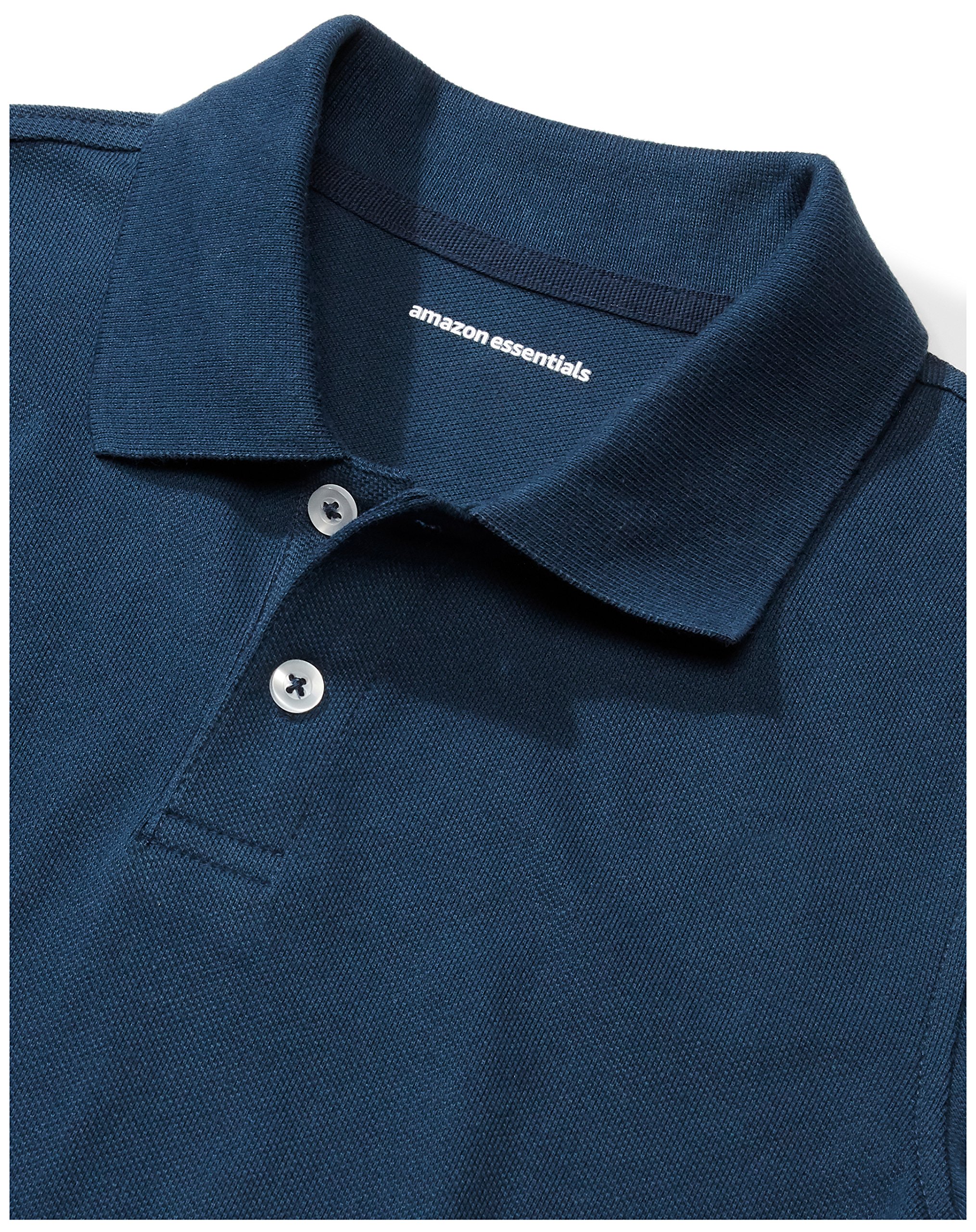 Amazon Essentials Garçon Polos en Piqué pour Uniforme Scolaire, Manches Courtes