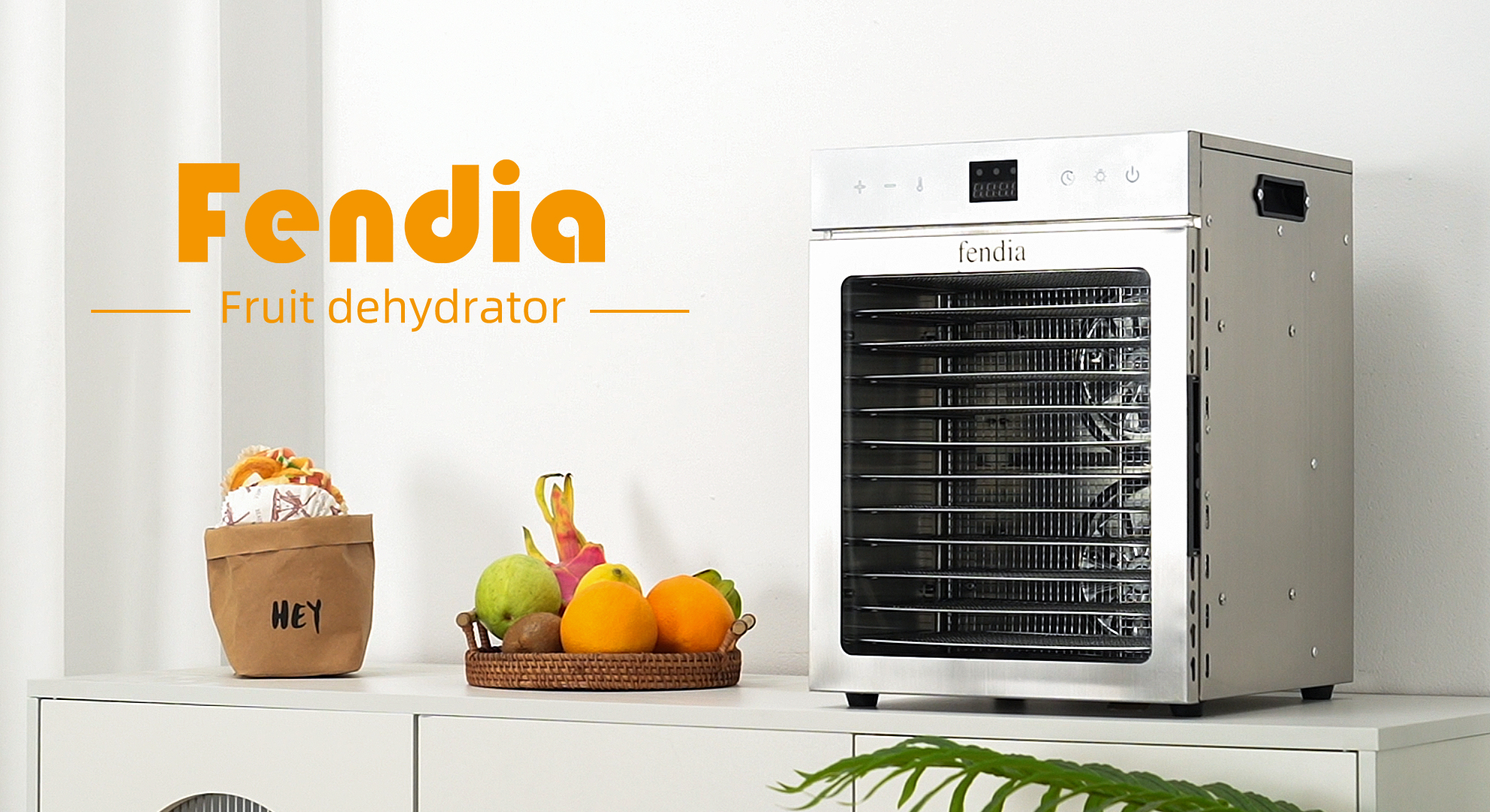 Food Dehydrator Machine, 12 Stainless Steel Trays, Dryer For Jerky