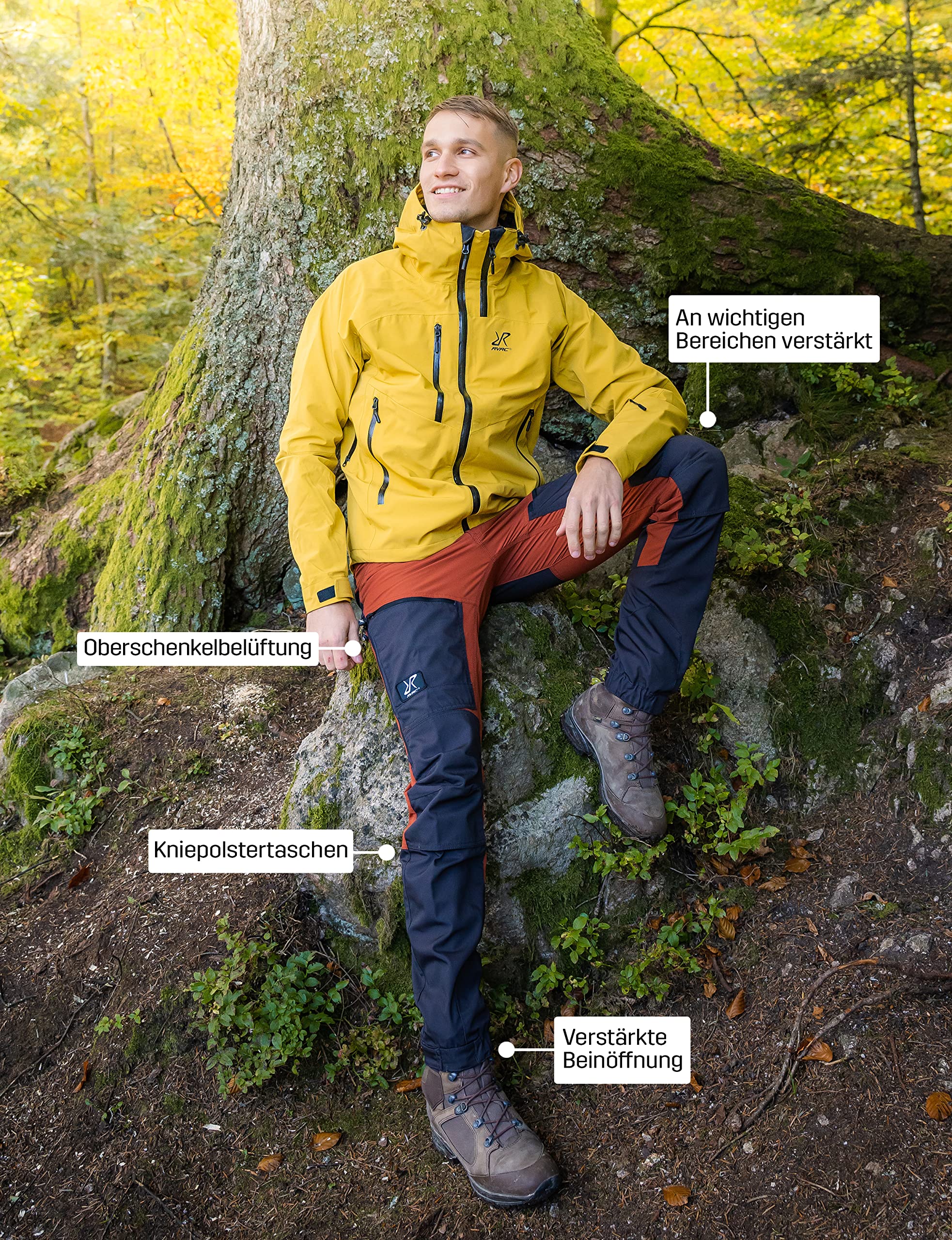RevolutionRace Herren RVRC GP Pro Pants, Hose zum Wandern und für viele Outdoor-Aktivitäten