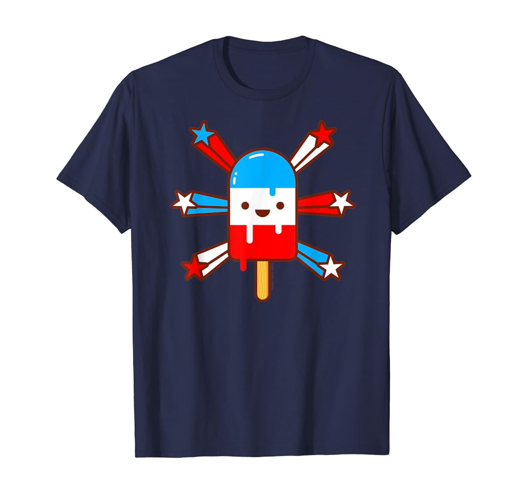 Red white blue popsicle shirt Clearance