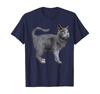 russian blue cat t shirt