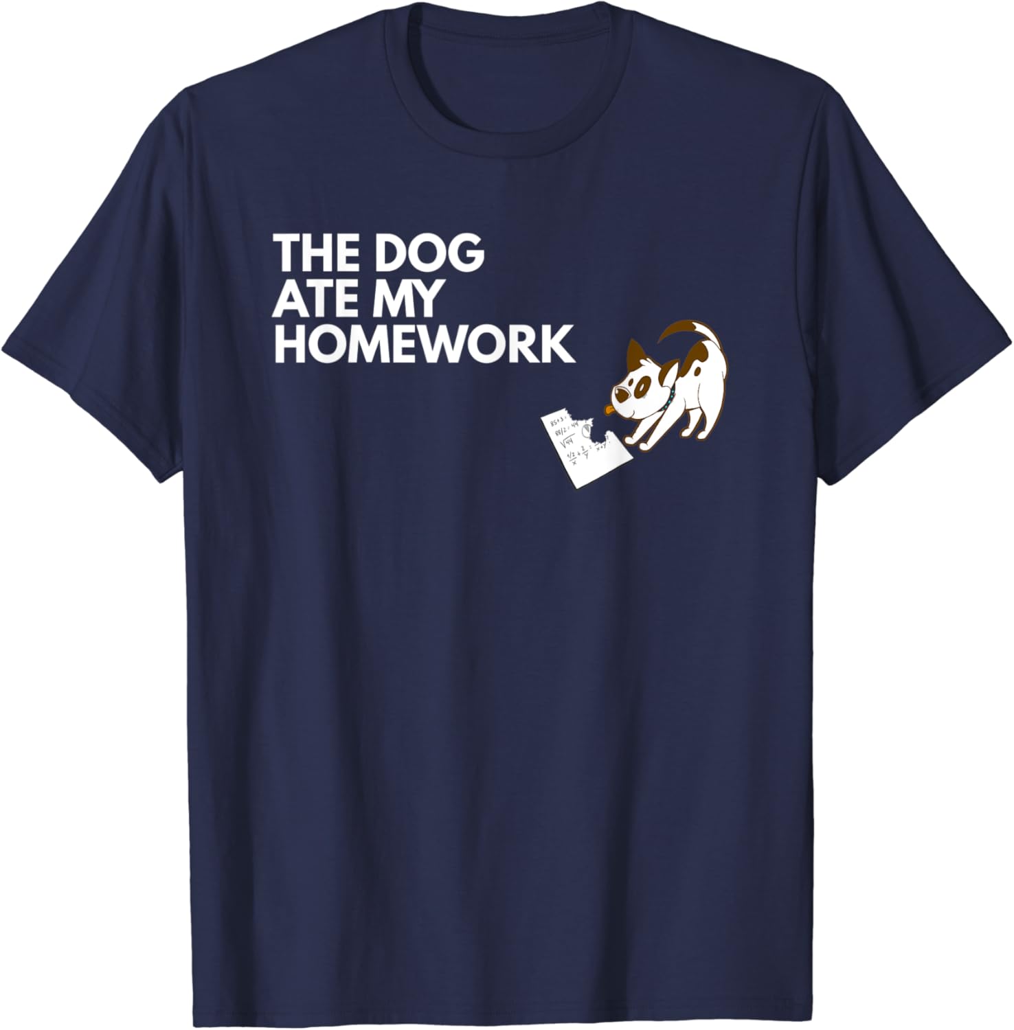 Dog ate my homework shirt 07 image