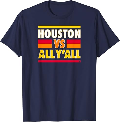 Houston Vs. All Y'all - Camiseta de béisbol Houston, Azul