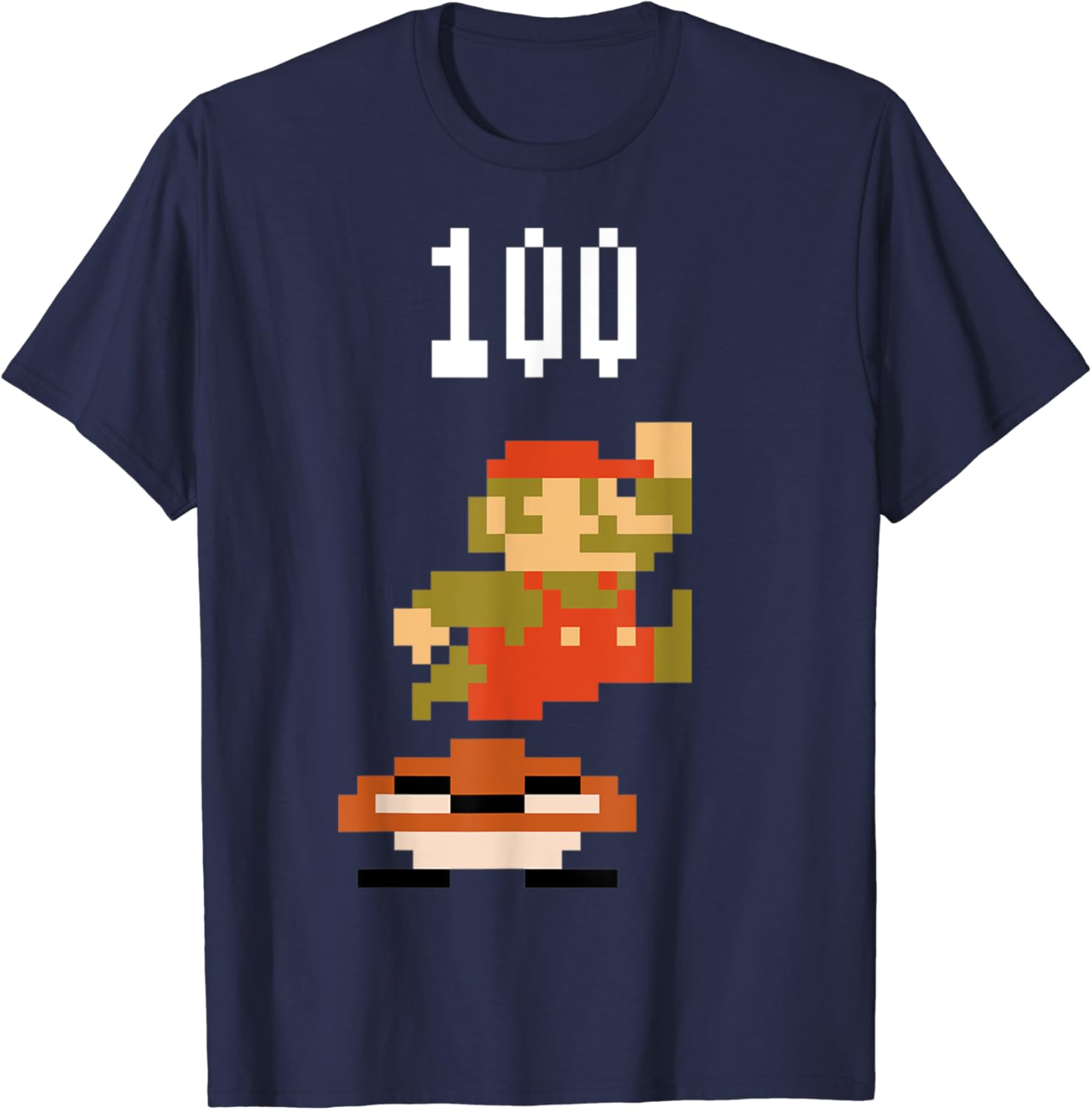Amazon Com Nintendo Super Mario 8 Bit Goomba Jump 100 Points T Shirt Clothing Amazon Com Nintendo Super Mario 8 Bit Goomba Jump 100 Points T Shirt Clothing