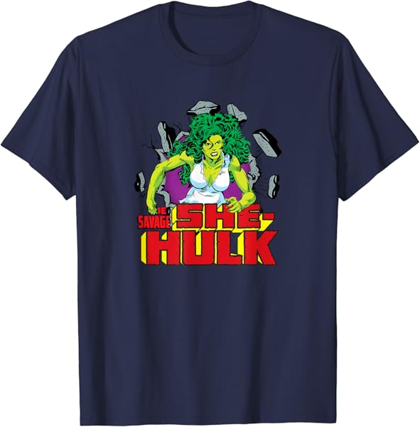 Marvel The Savage She-Hulk Retro Comic T-Shirt
