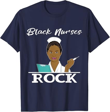 Black nurses rock shirt Clearance