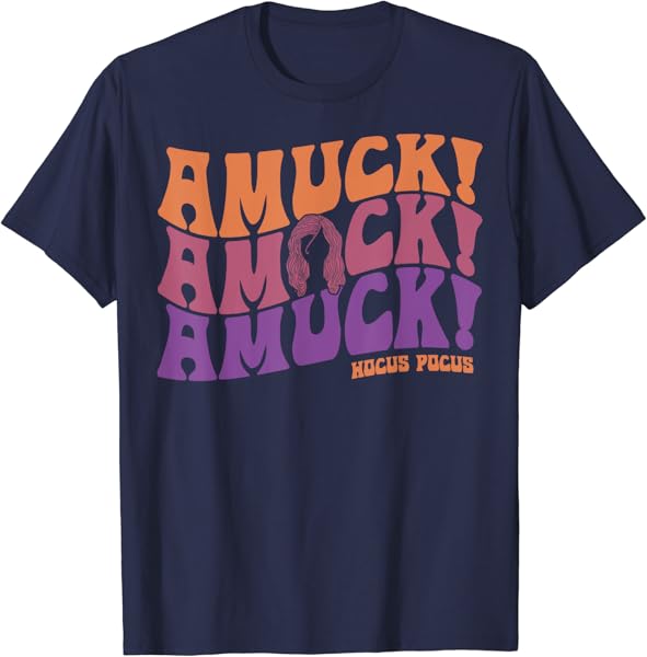 Disney Hocus Pocus Amuck Amuck Amuck Text T-Shirt