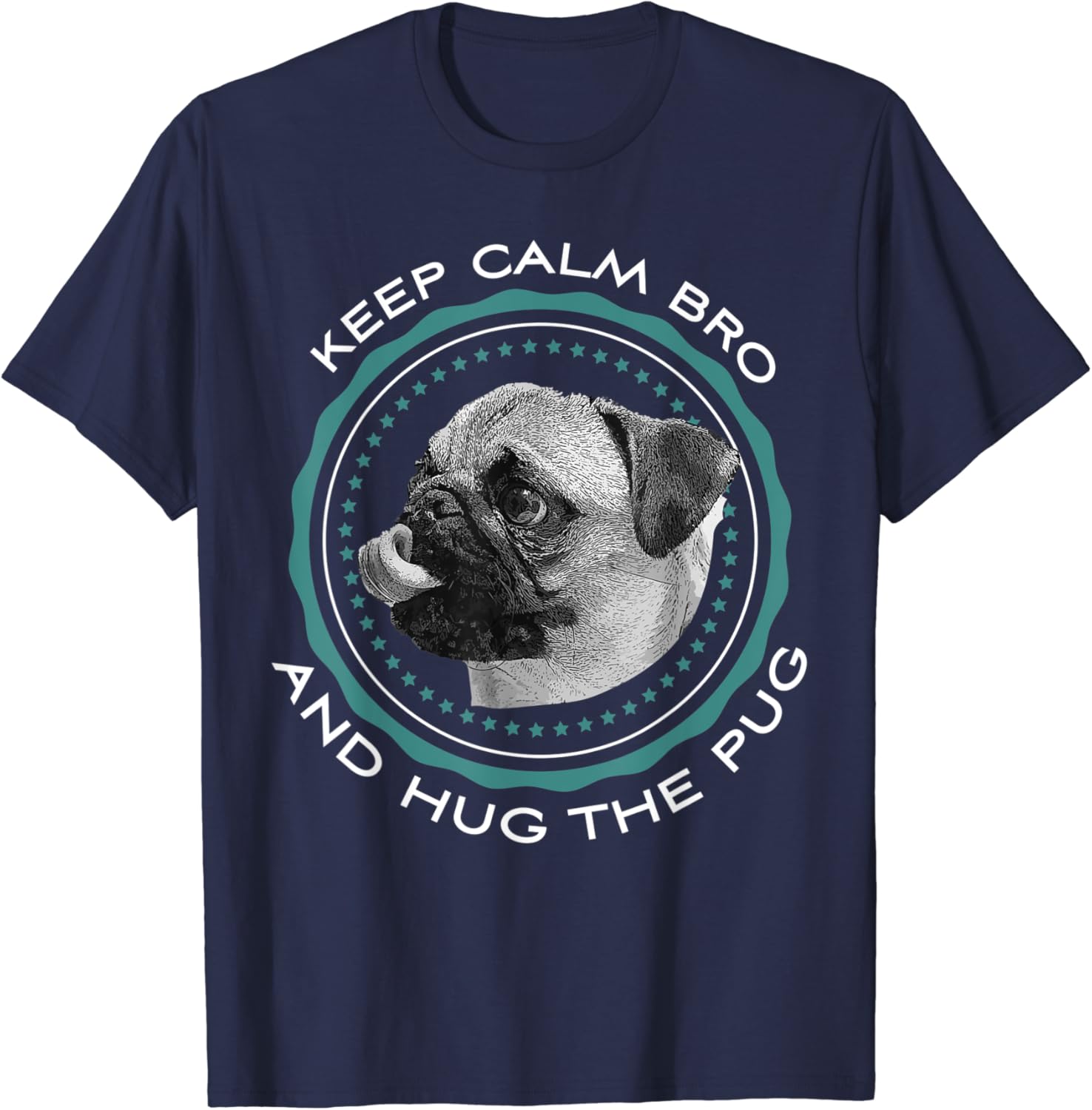 Pug t shirt uk Clearance