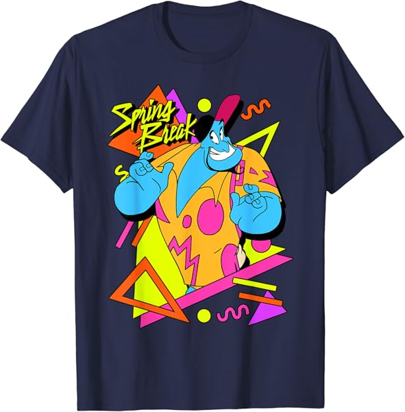 Disney Aladdin Genie Retro 90\'s Style Poster T-Shirt