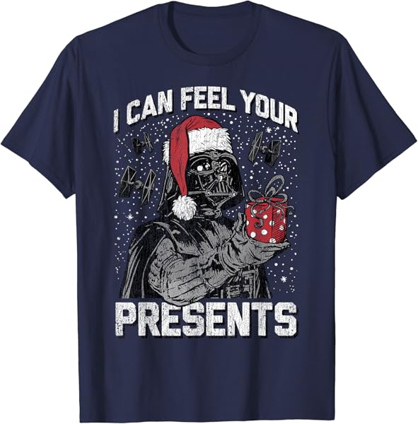 Star Wars Christmas Darth Vader I Can Feel Your Presents T-Shirt