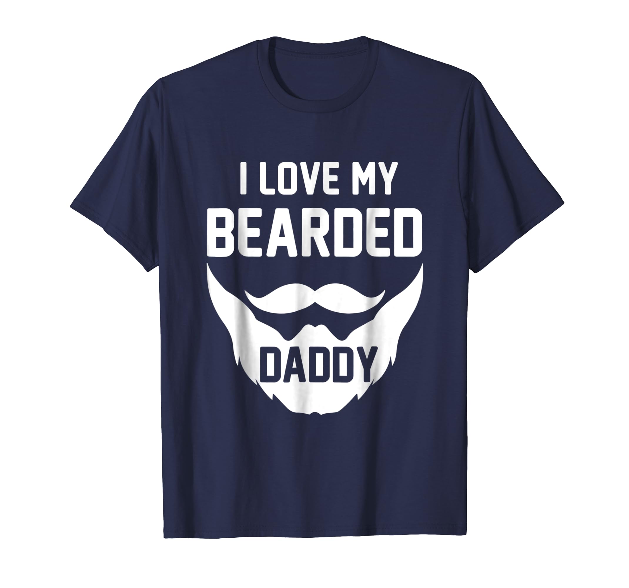 Fathers Day Shirts for Kids I Love My Bearded Daddy Tshirt-anz