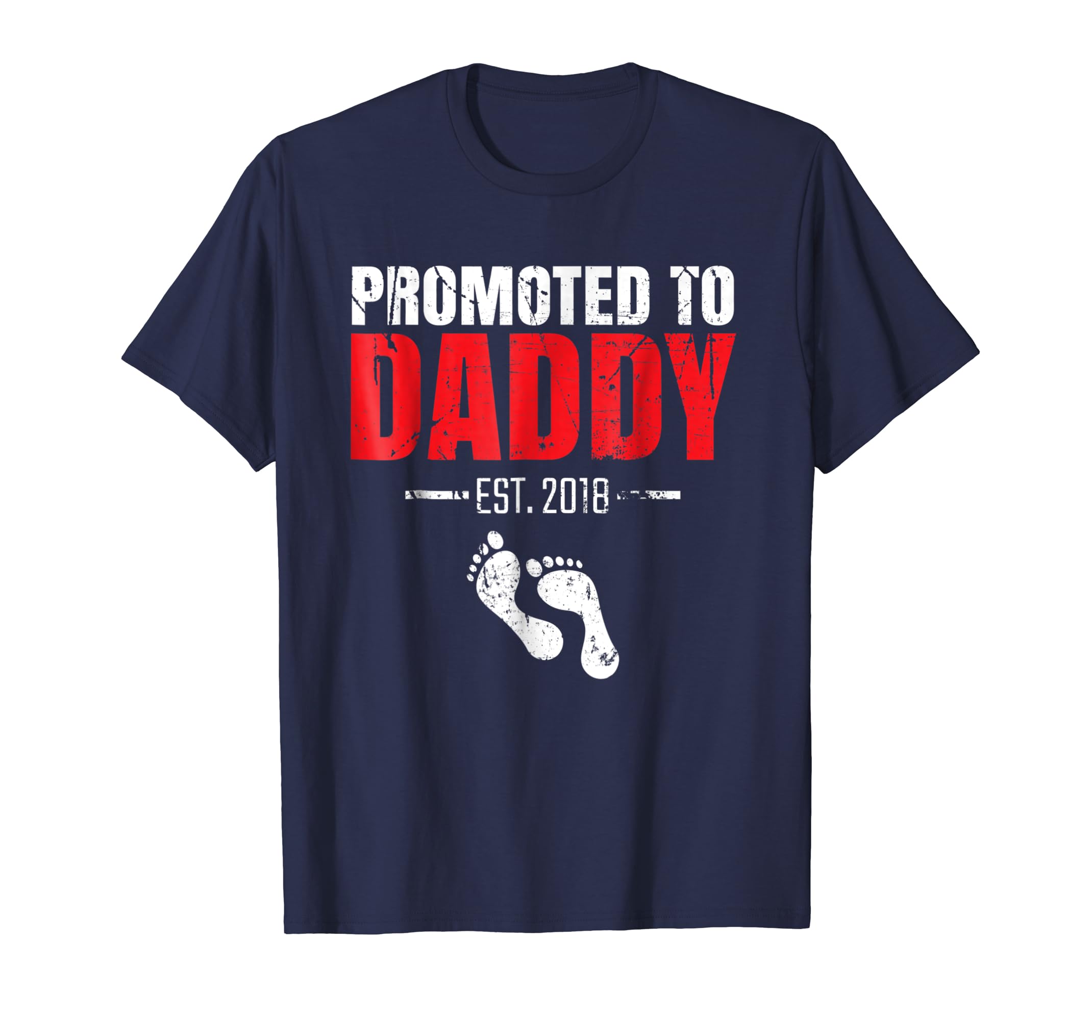 Promoted To Daddy Est 2018 New Dad T Shirt-anz