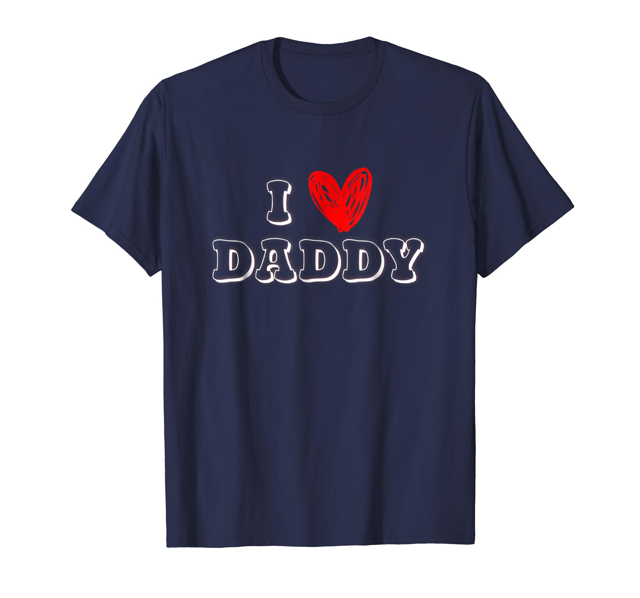 Father's Day Kids Gift Idea, I Love Daddy Tee Present-anz