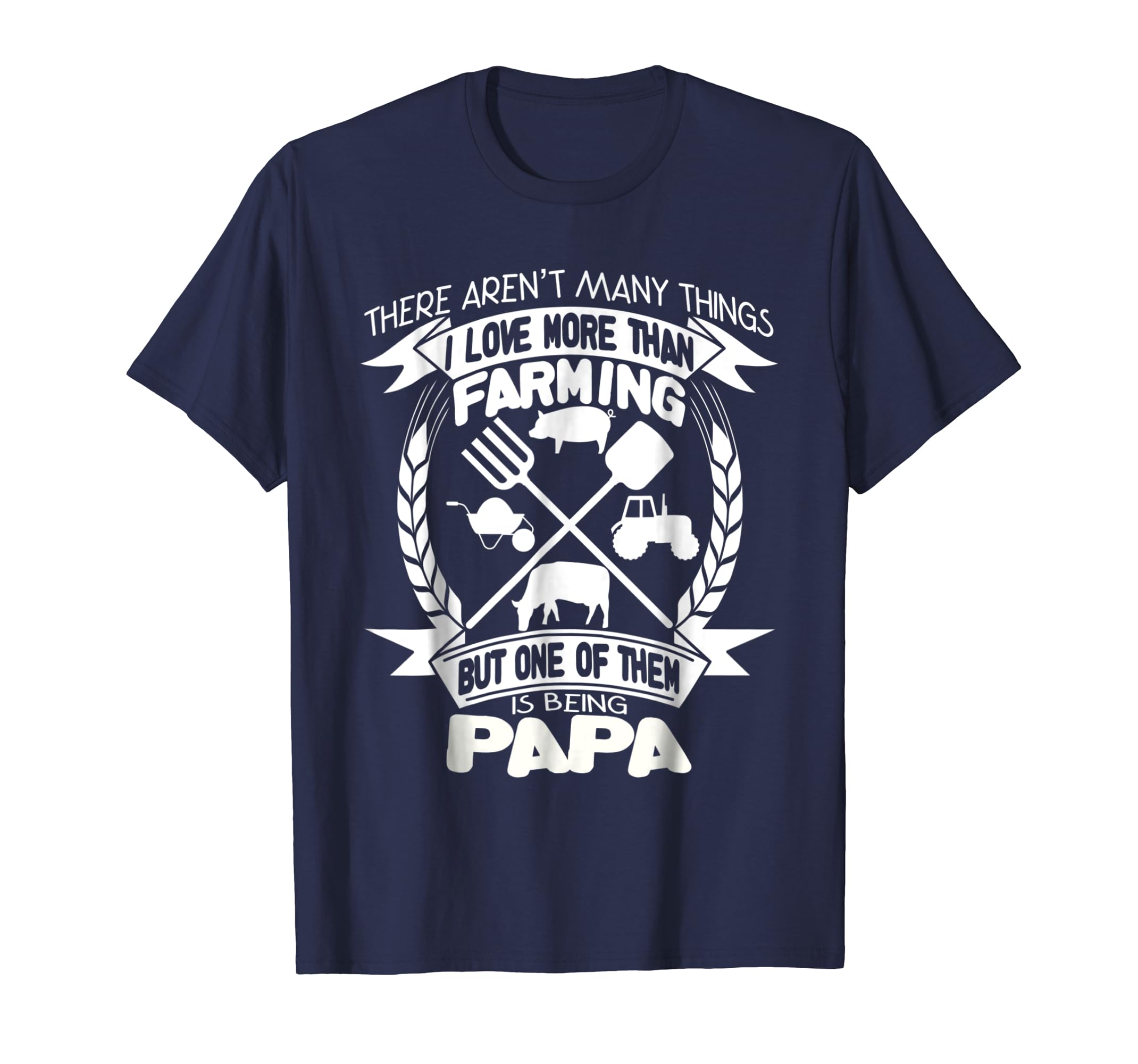 Mens Love More Than Farming Is Being Papa Funny Shirt For Farmer-anz