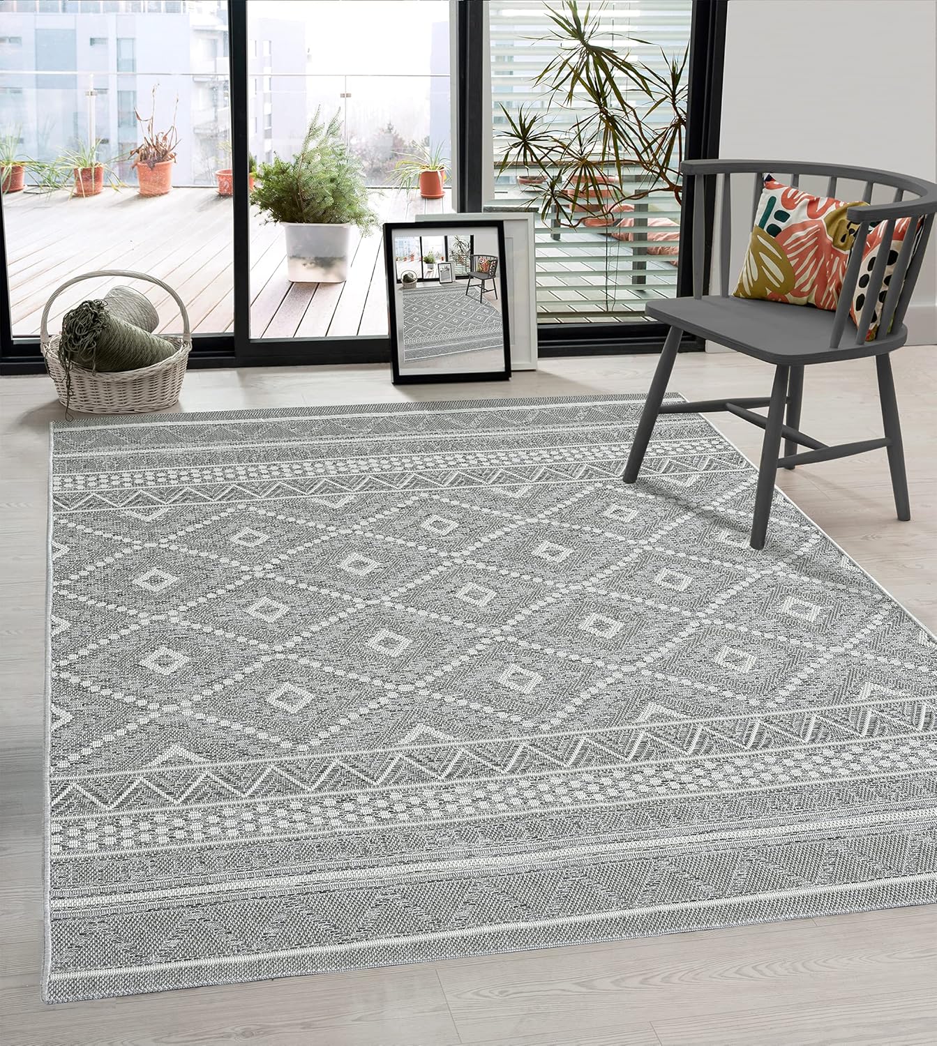 the carpet Calgary Heavy Duty Flat Weave Modern Design Kitchen Dining