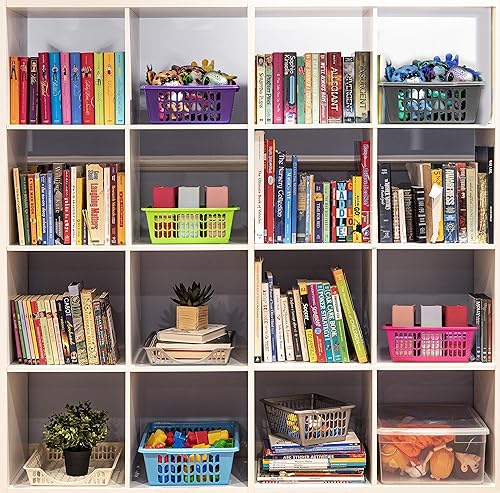 Miniatura 5 de YBM HOME Cesta de almacenamiento perforada de plástico Cajón de oficina, estante Organizador de bandeja de encimera de escritorio 32-1188 (1,