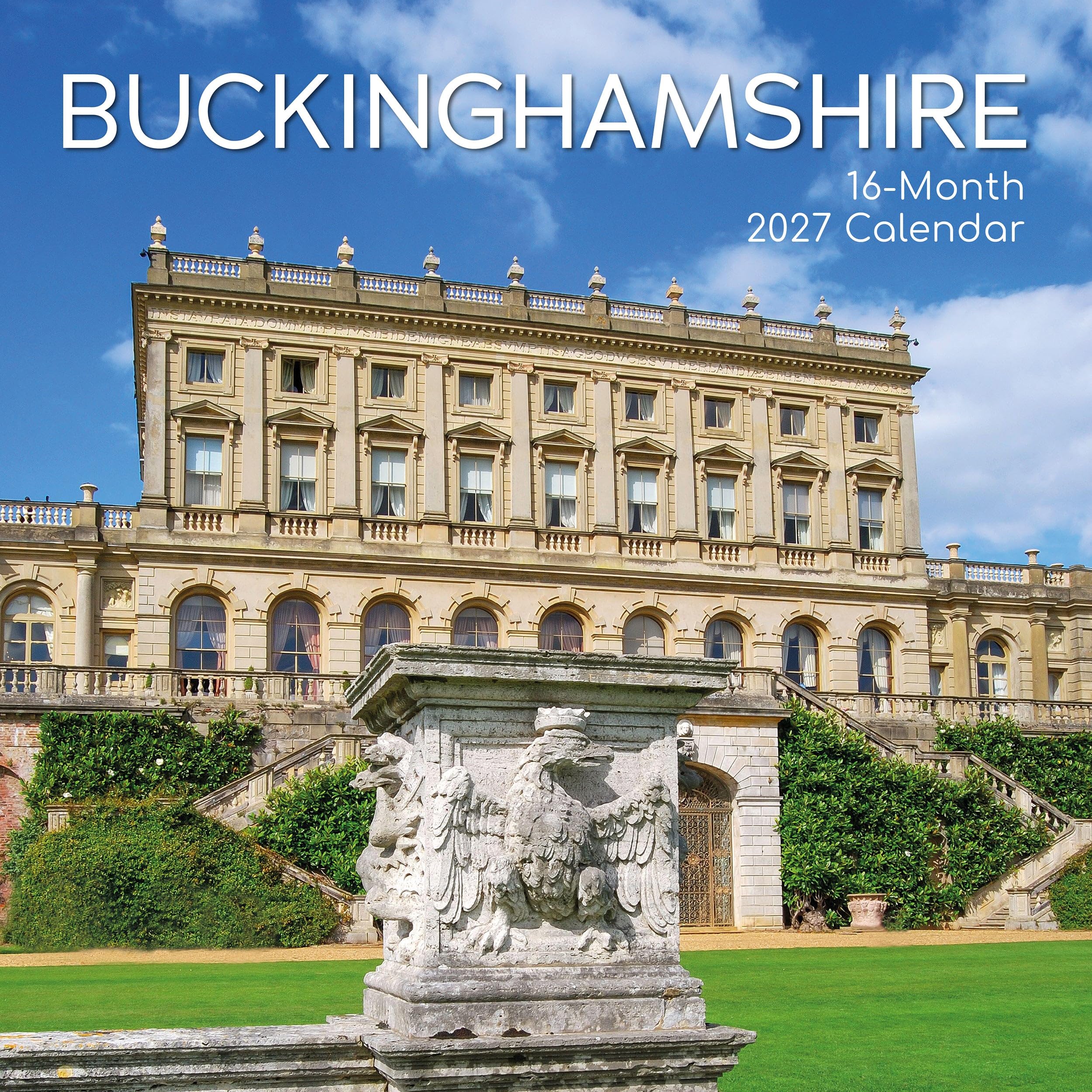 TGSC | Buckinghamshire 2026-2027 Calendar, 16-Month Square Wall Calendar (Sept 2026-Dec 2027), UK Planner with Countryside Photography, Home or Office Organiser | 30 x 30 cm