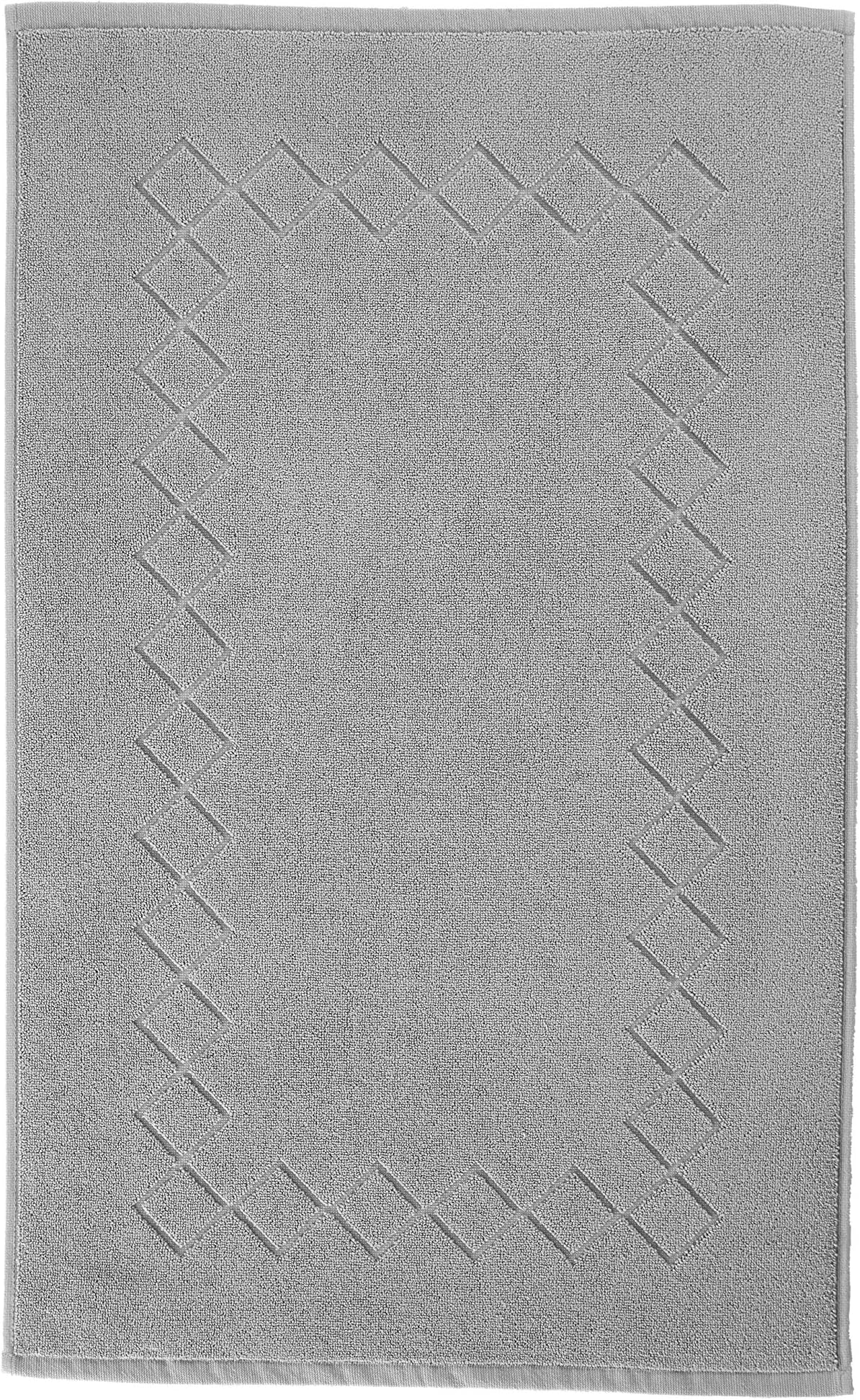 Enchante Home Gracious Turkish Cotton 2 pcs Bath Mats (Silver)