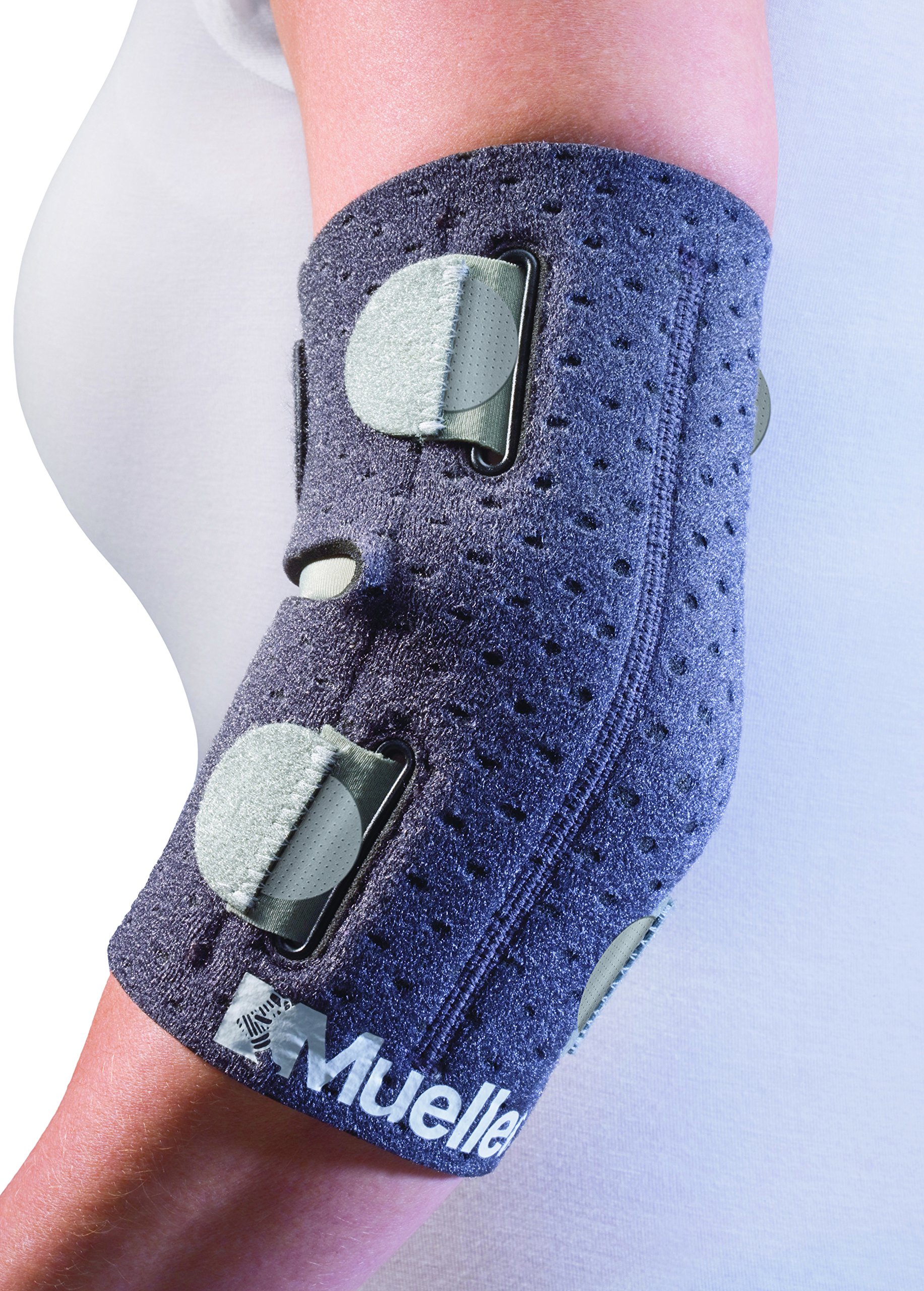 Mueller Adjust-to-fit Codo Support, gris, talla única