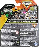 Vista 3 de Monster Jam 2023 Spin Master 1:64 Diecast Truck Series 31 Steel Reveal Alien Invasion