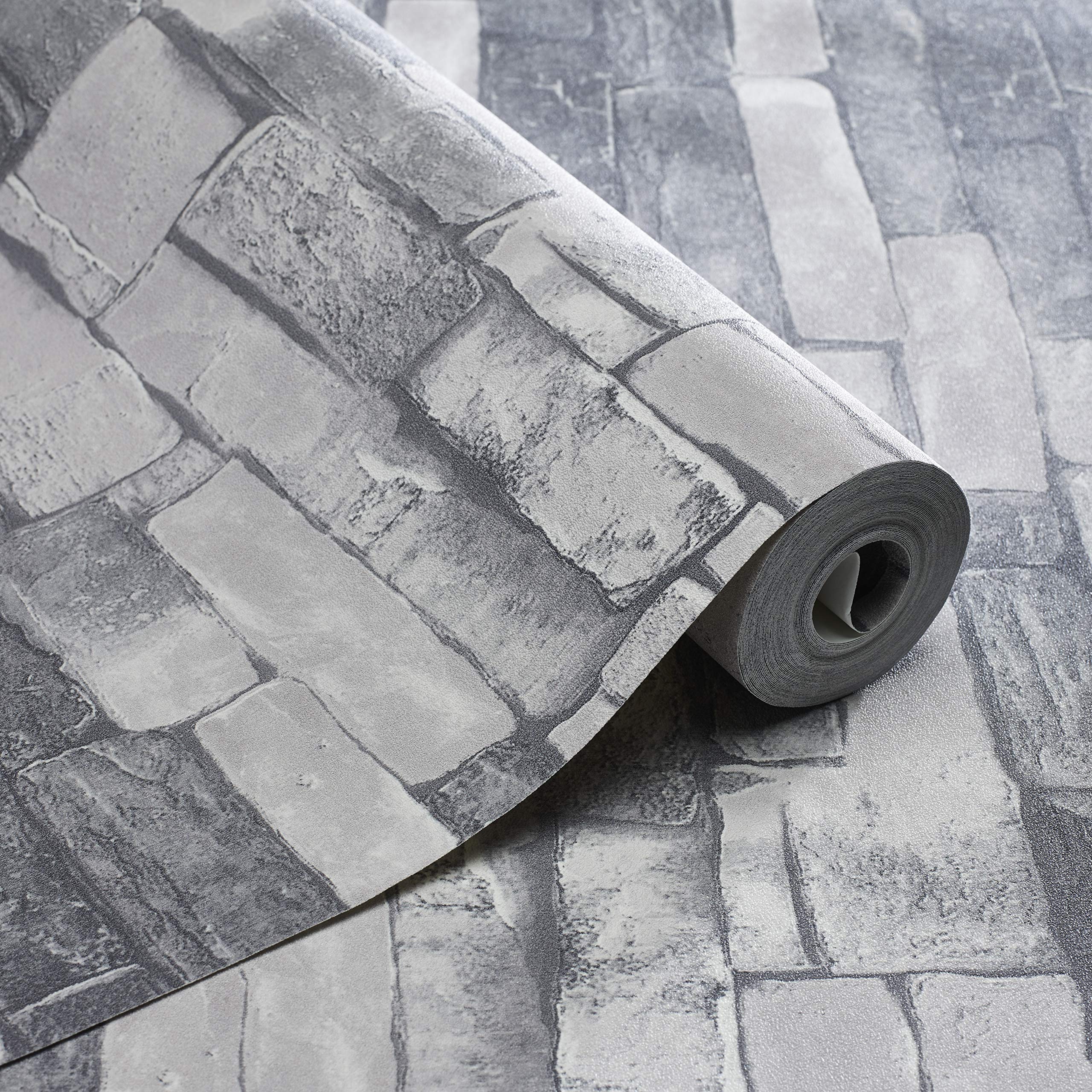 Exclusive Grey New York By Brick Wallpaper (Q1412)