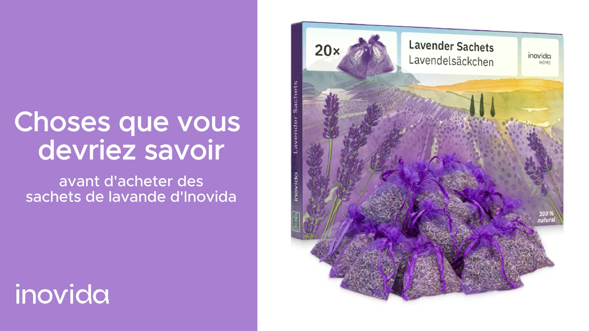 Sachets De Lavande Séchée - Lot De 10 Désodorisants Naturels Pour Armoire, Tiroirs - Antimites Longue Durée - Parfum Apaisant