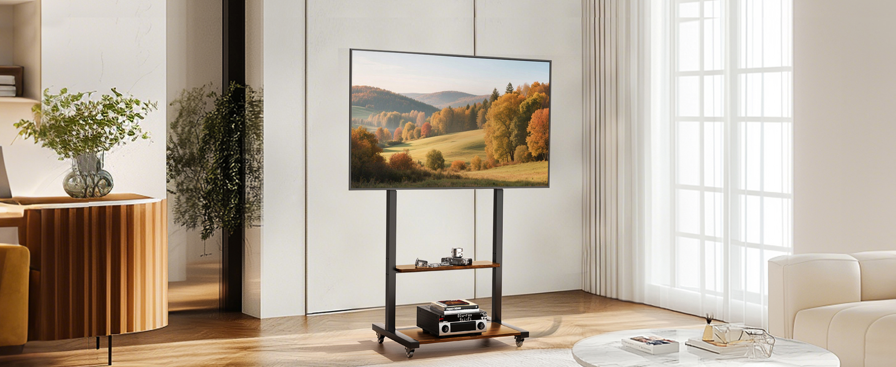 Amazon.com: Vanconwey Mobile TV Stand for 40-100 Inch TVs