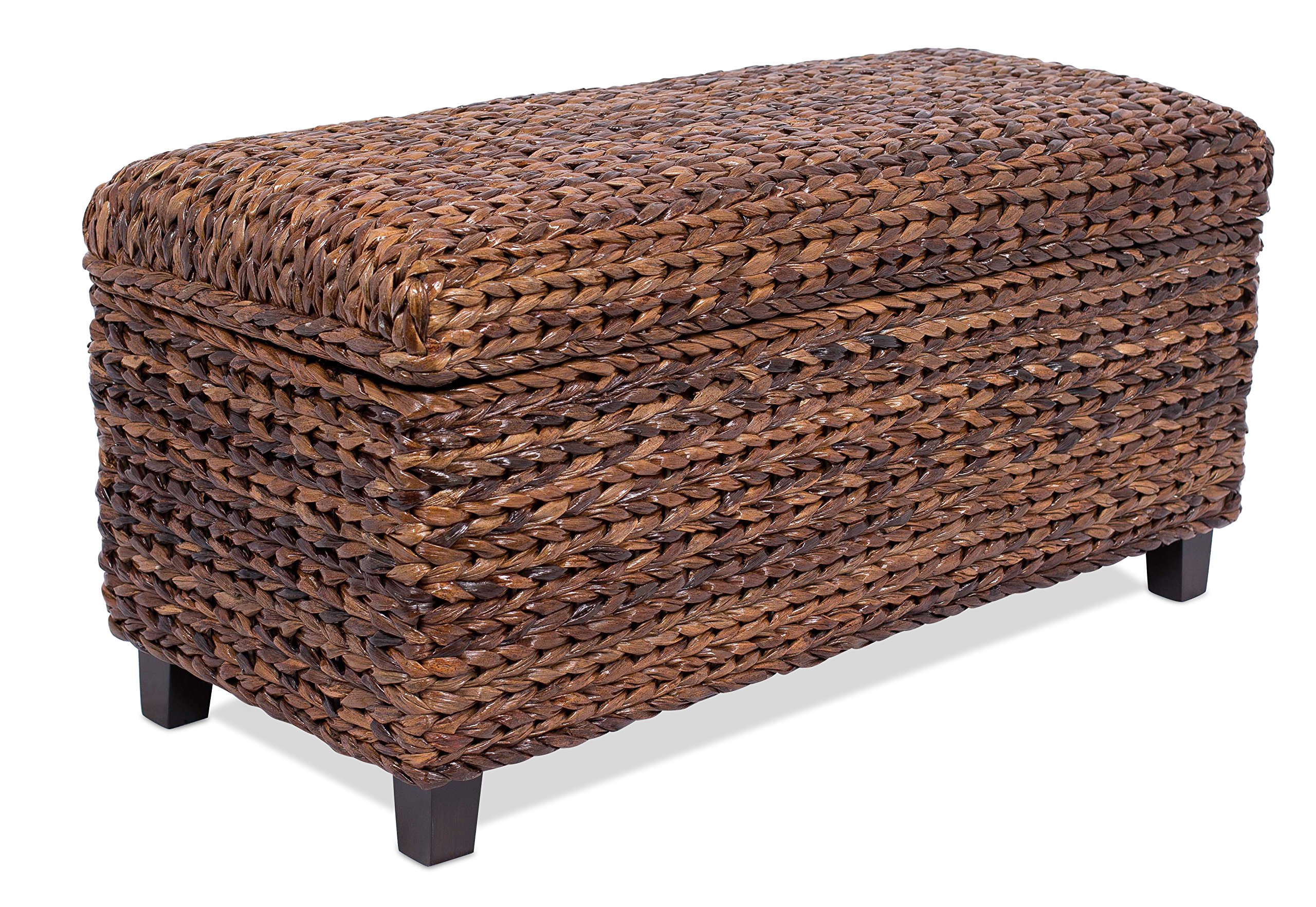 Buy BIRDROCK HOME Abaca Storage Ottoman Bench Bed Storage Trunk