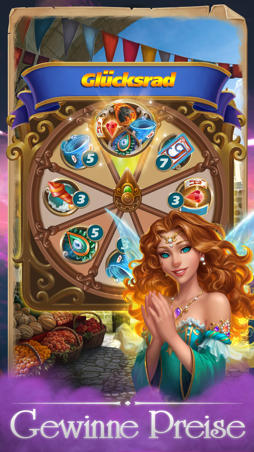 Solitaire Magic Story. Super lustiger Solitär in einer pulsierenden Zauberwelt. Kein Internet nötig! Spiel einfach!