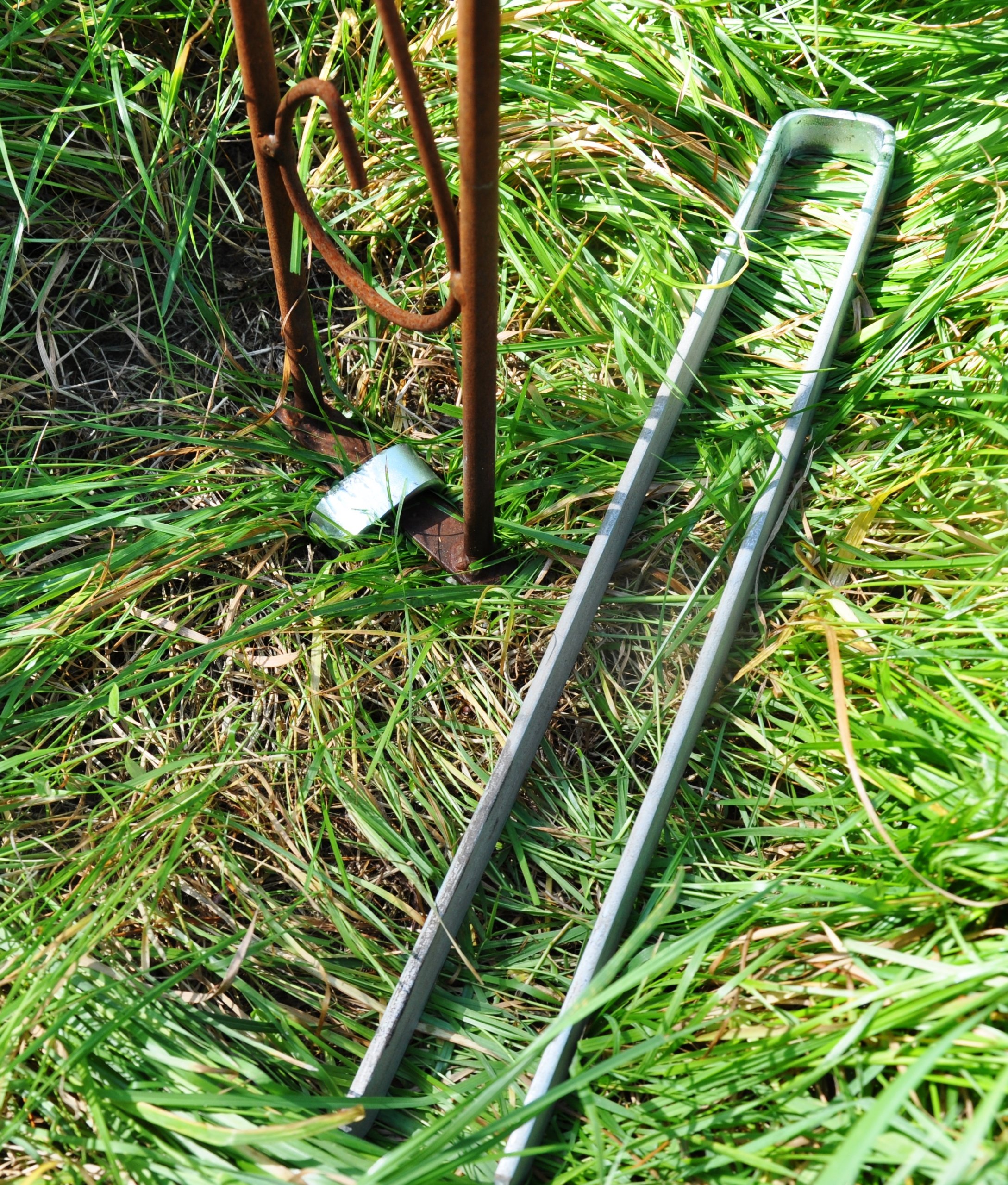 Rostiger Rosenbogen aus Metall 10mm Massiveisen! Breite: 140cm Roheisen/Rost