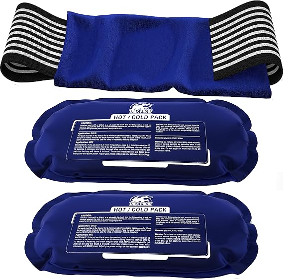 Ice Pack (3Piece Set) Reusable Hot and Cold Therapy Gel