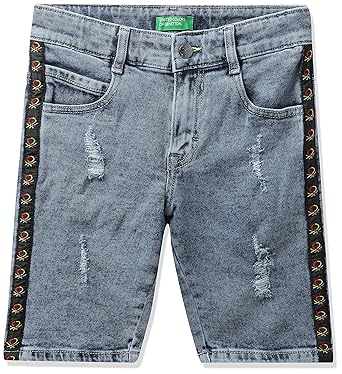 United Colors of Benetton Boy's Bermuda Shorts Cotton Blend Casual