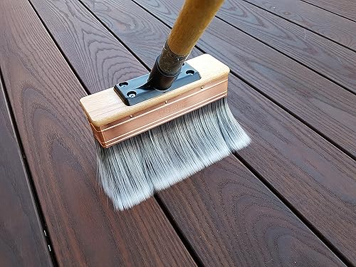 Miniatura 3 de Deck BOSS by Perdura - Aplicador de pinceles de manchas - Cepillo de pintura de 7 pulgadas - Sellado de manchas y pintura para suelo y valla -