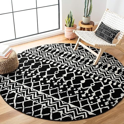 Miniatura 56 de SAFAVIEH - Alfombra de la colección Tulum, modelo TUL270C, diseño marroquí bohemio desgastado, no suelta pelusa y fácil de limpiar, ideal para sala