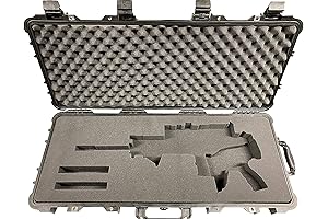 FN Scar 17S Rifle with Folded Stock Foam Insert for Pelican 1700