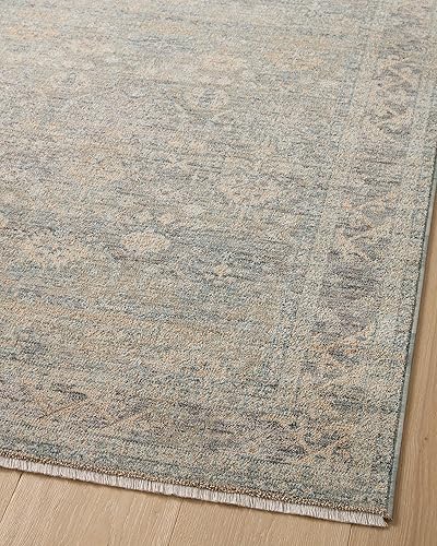 Miniatura 12 de Loloi Angela Rose Blake Collection BLA-01 - CieloBeige, 2'-0" x 3'-0", 0.25" de altura de la pila, con borlas, alfombra decorativa