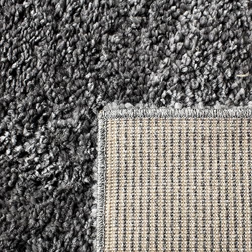 Miniatura 7 de Safavieh August Shag Collection AUG900A - Alfombra moderna o contemporánea de peluche, 10 pies x 14 pies, Polipropileno, gris