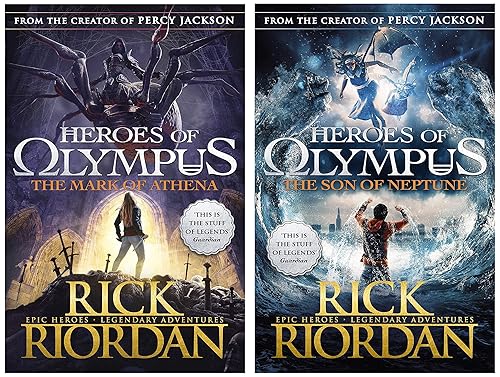 Heroes of Olympus: The Son of Neptune (Heroes of Olympus, 2)+The Mark of Athena (Heroes of Olympus Book 3) (Heroes of Olympus, 3)