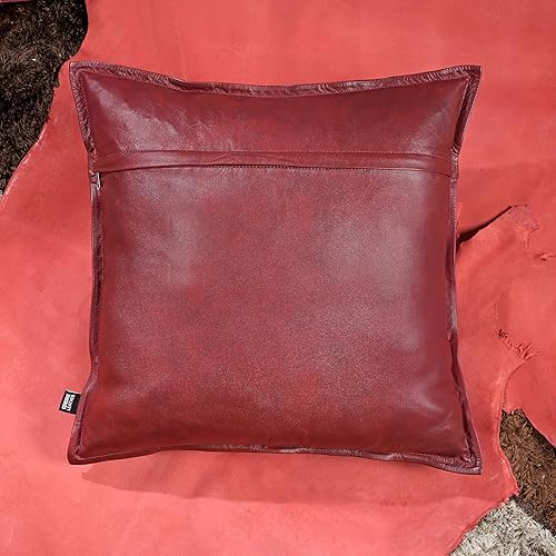 Miniatura 4 de Funda de almohada de piel de cordero  Funda de cojín decorativa para sofá  Fundas para sala de estar y dormitorio, 18 x 18 pulgadas  SPN Caja Roja