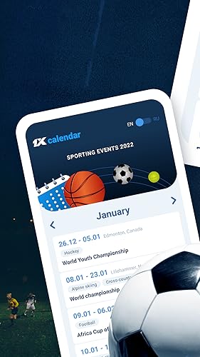 1xBet Calendar - your way to stay up to date