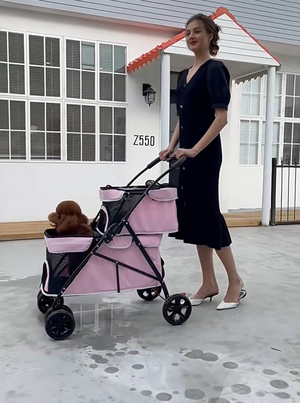 Amazon.co.jp: MODONG ペットカート 2段式 犬 カート 折りたたみ 猫 中