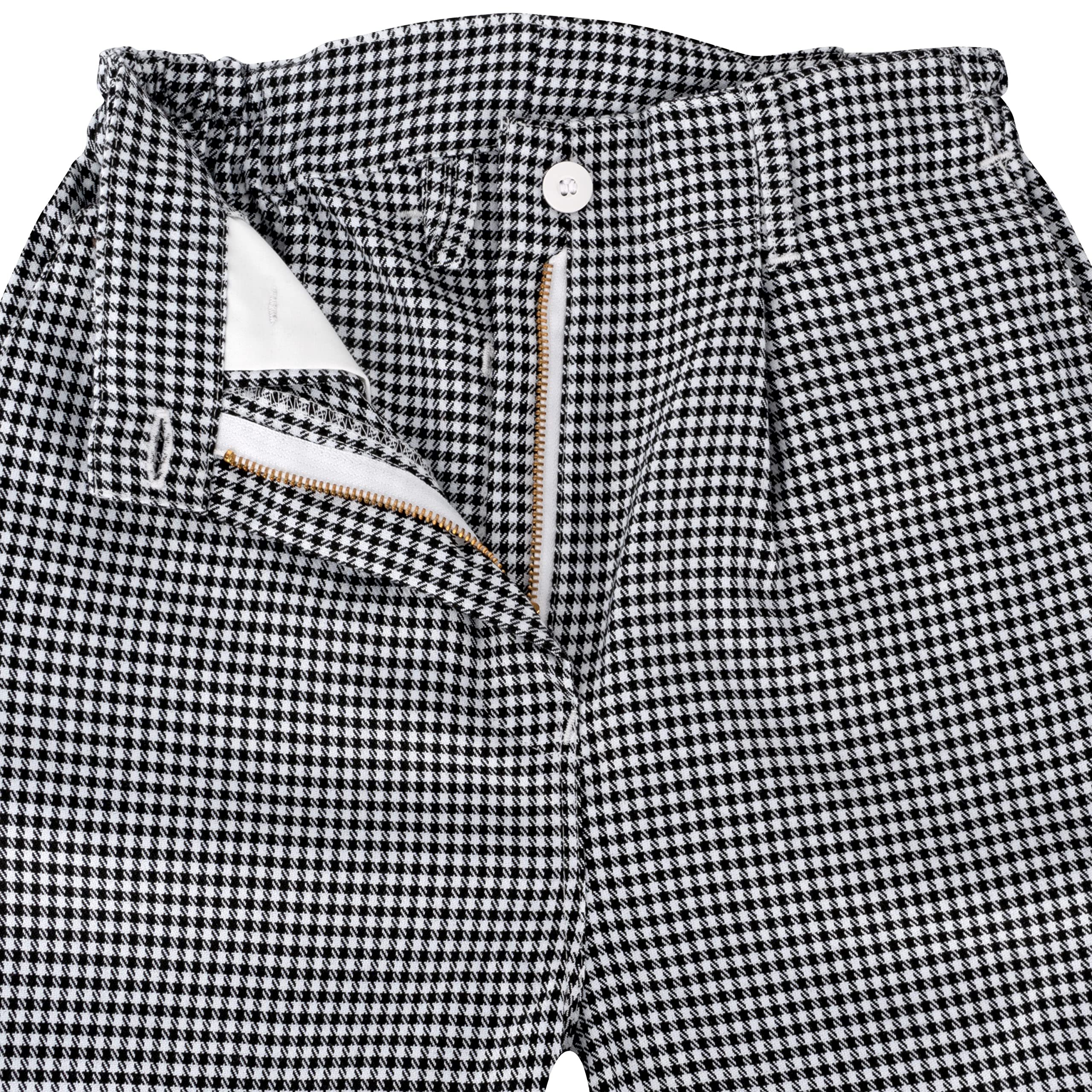 DESERMO Pepita I - Pantaloni da Cuoco, da Uomo e da Donna, Taglie dalla XS alla 5XL Grigio