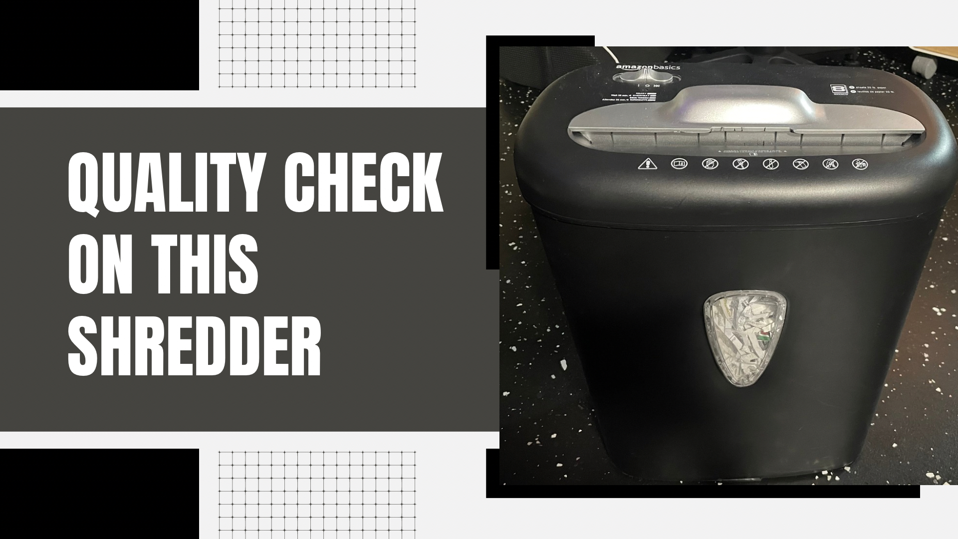 Watch Quality check on this shredder. on Amazon Live