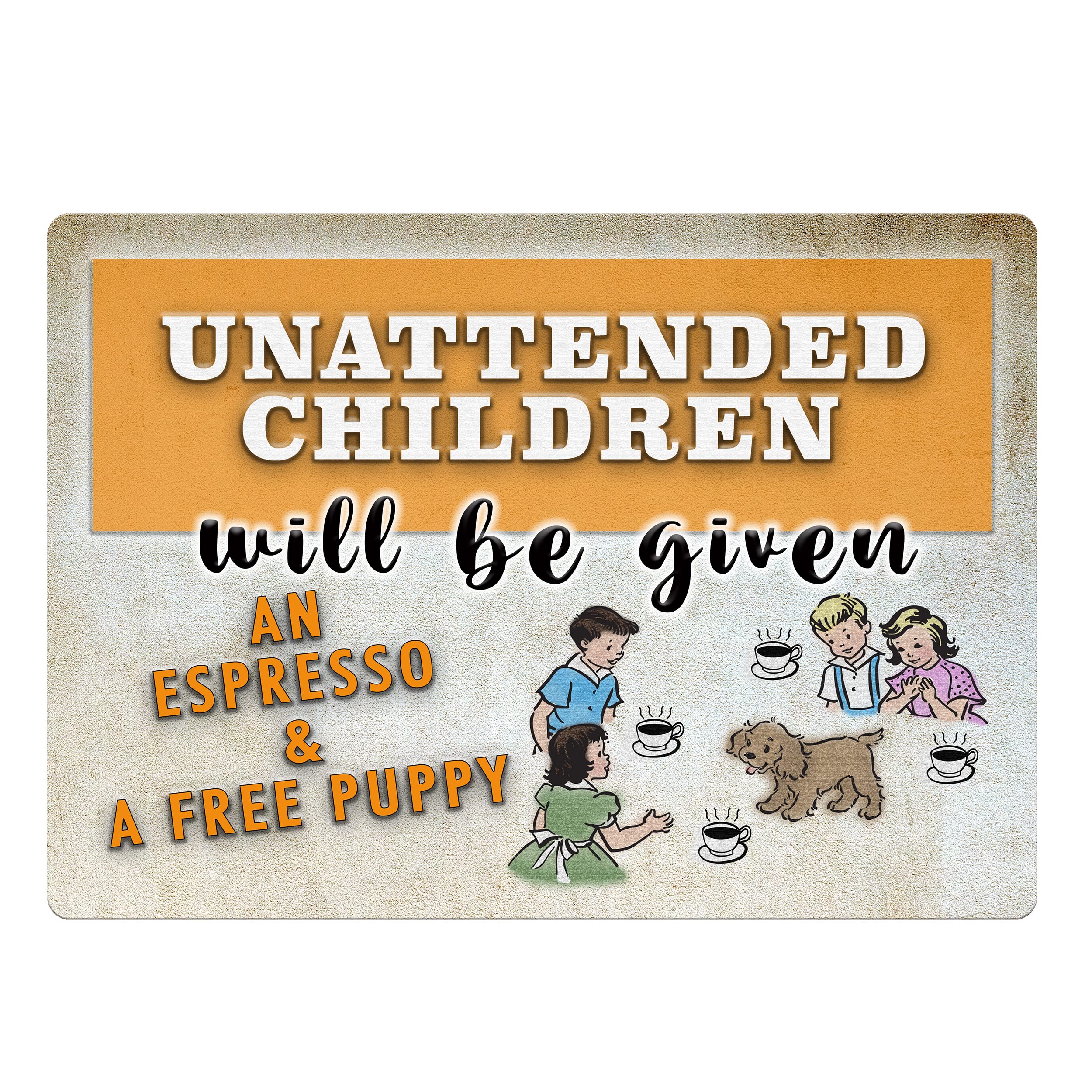Rivers Edge Products Retro Metal Tin Sign 17 x 12 Weatherproof Metal Wall Art for Indoor or Outdoor