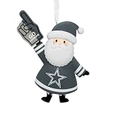 Hallmark Christmas Ornament, NFL Dallas Cowboys Santa Fan Ornament, Gifts for Sports Fans