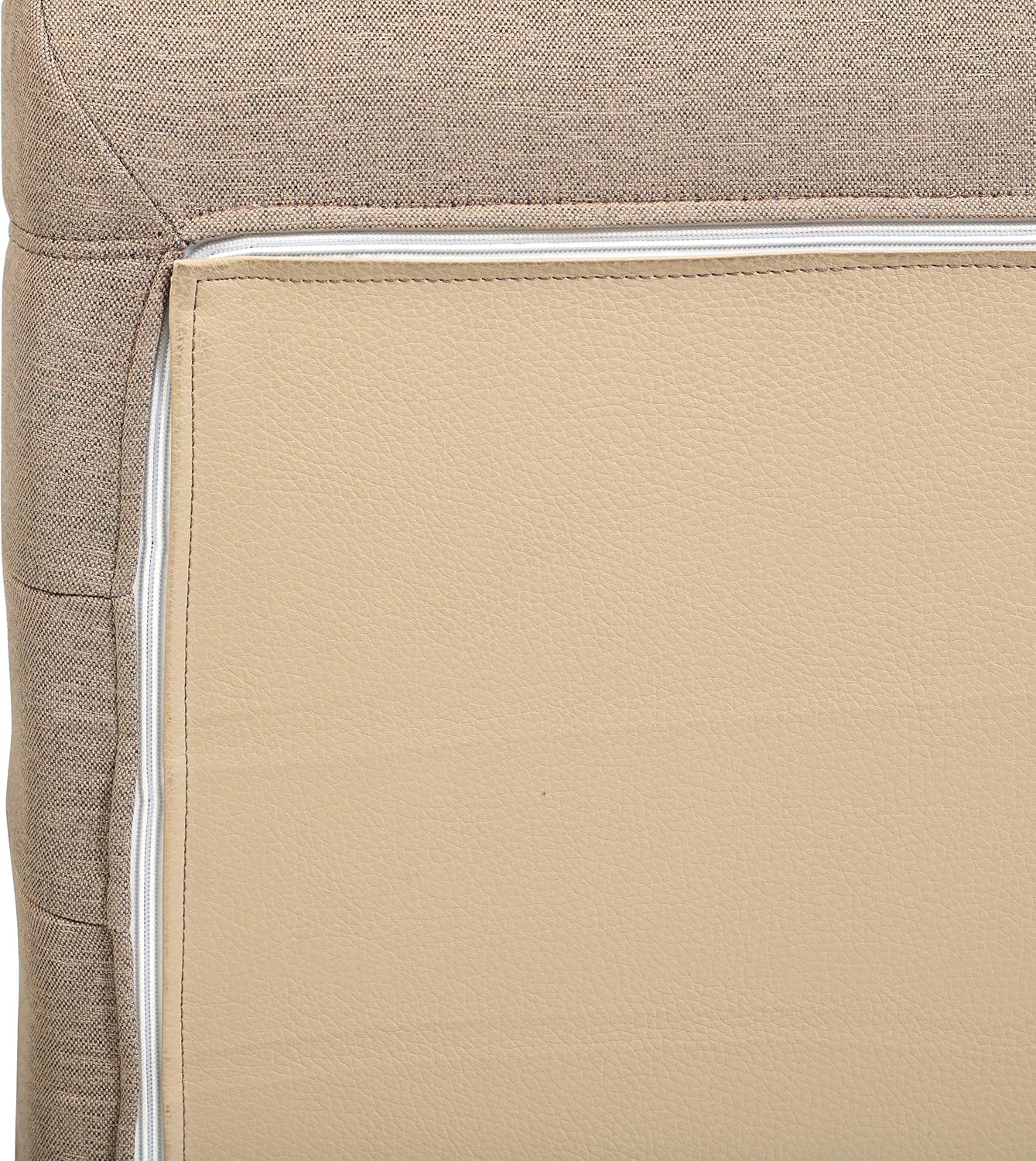 2-Piece Brown Foam Sectional Sofa Lounger – Lightweight, Portable & Easy-Care Outdoor or Indoor Seating Set