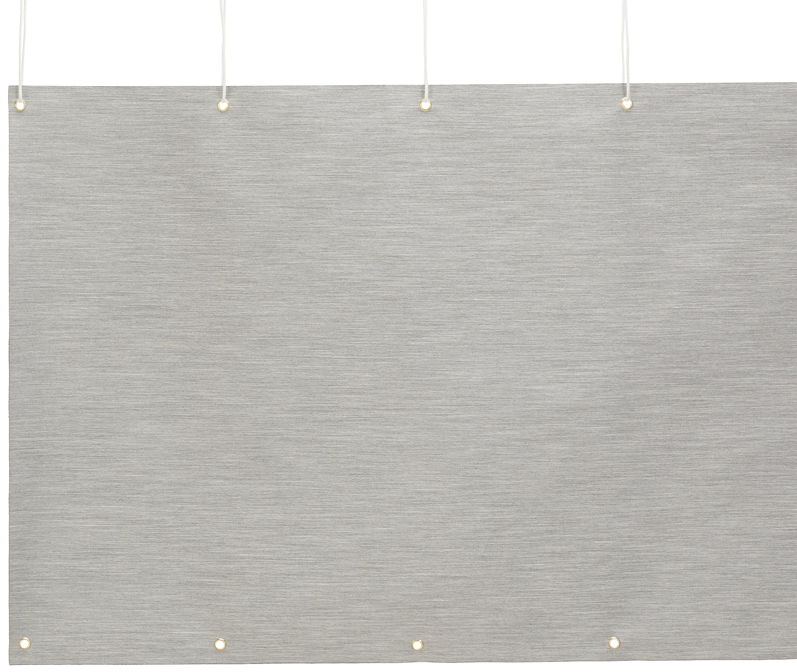 ANGERER Balkonbespannung Style hellgrau, Höhe: 75 cm, Länge: 6 Meter | Balkonumspannung, Wind- und Sichtschutz für Balkongeländer, waschbarer Stoff, inkl. Befestigungskordel, Made in Germany