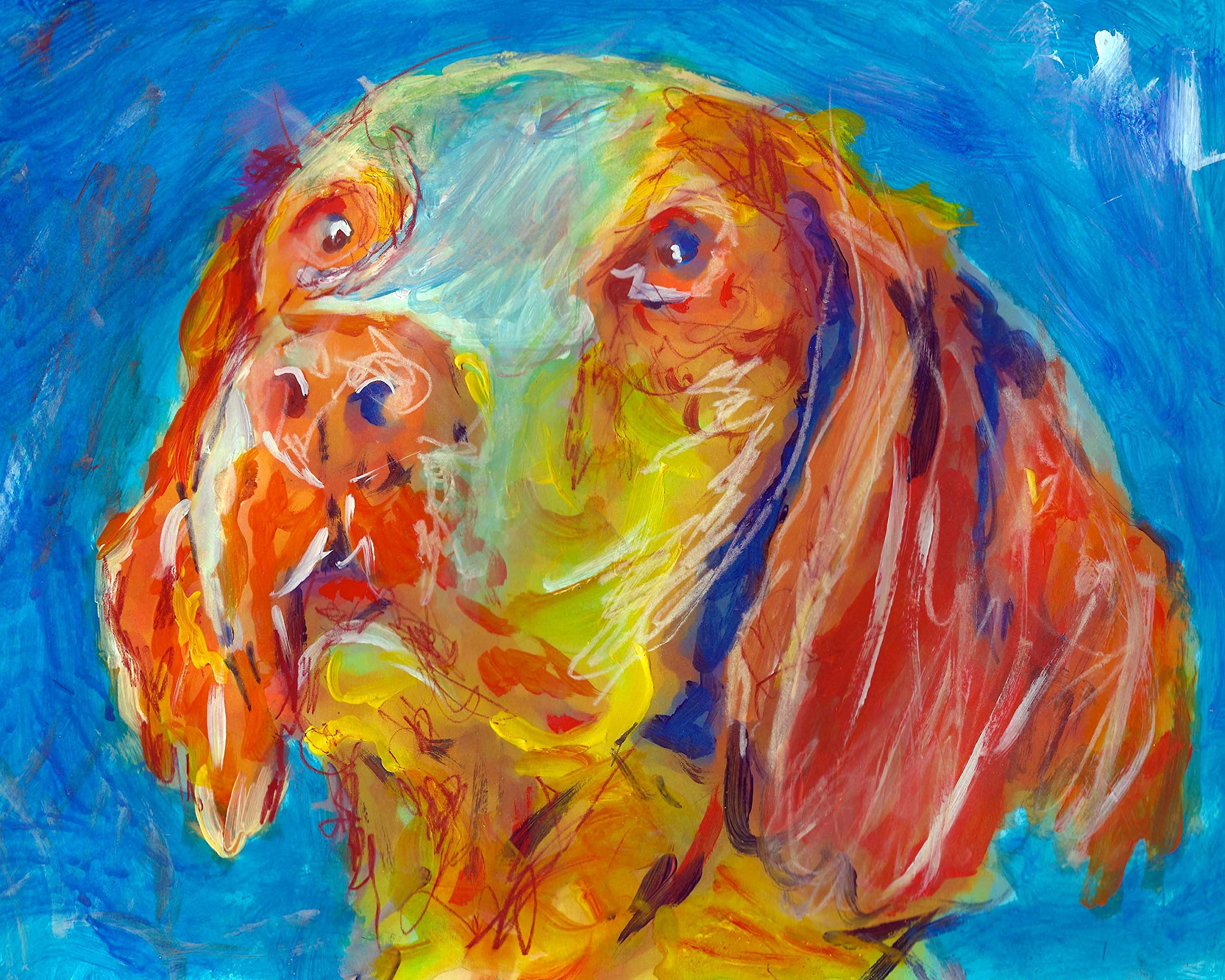 Brittany Spaniel Painting Wall Art Print, Brittany Spaniel Dog Art,  Brittany Spaniel Owner Gift, Dog Wall Art Print, Colorful Dog, Brittany  Spaniel