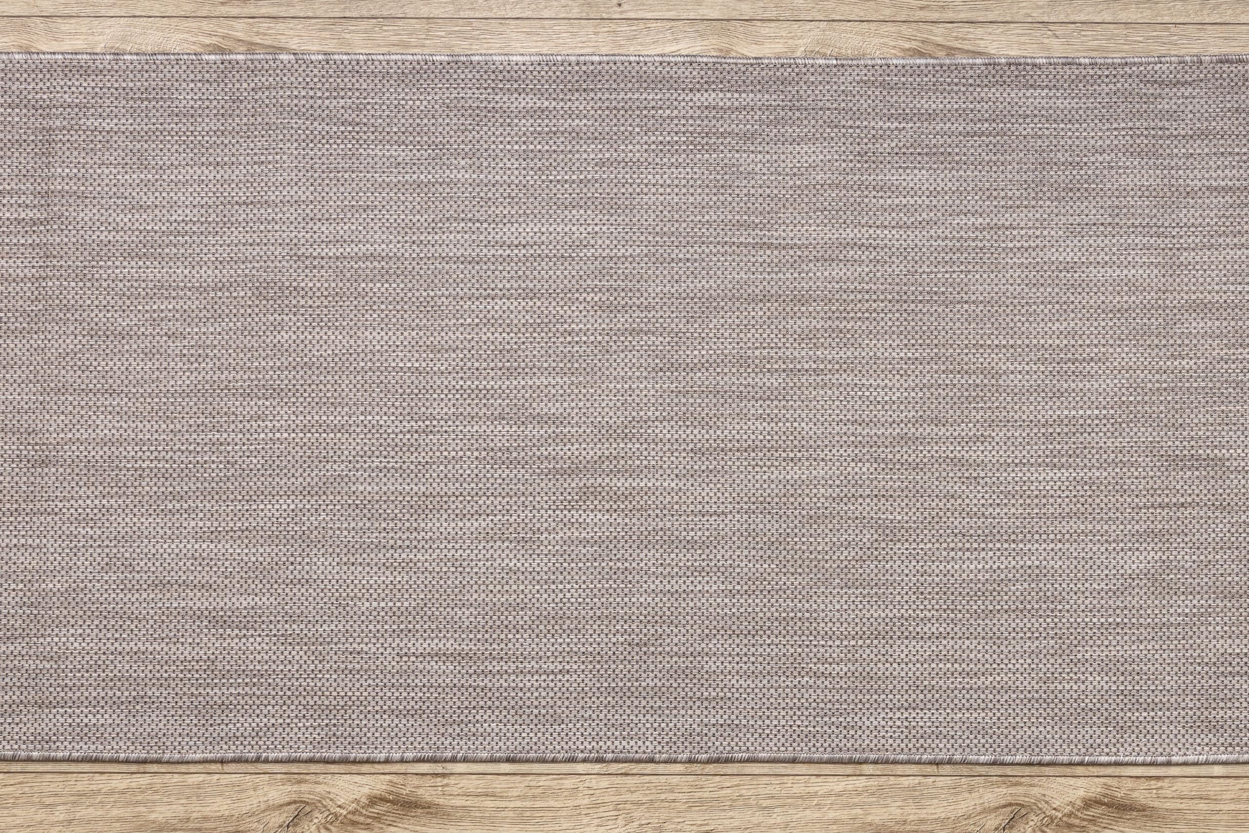 rugsx Passatoia SION effetto sisal, tappeto a tessitura piatta, resistente e facile da pulire, interno esterno, cucina corridoio balcone terrazza, beige 80x200 cm